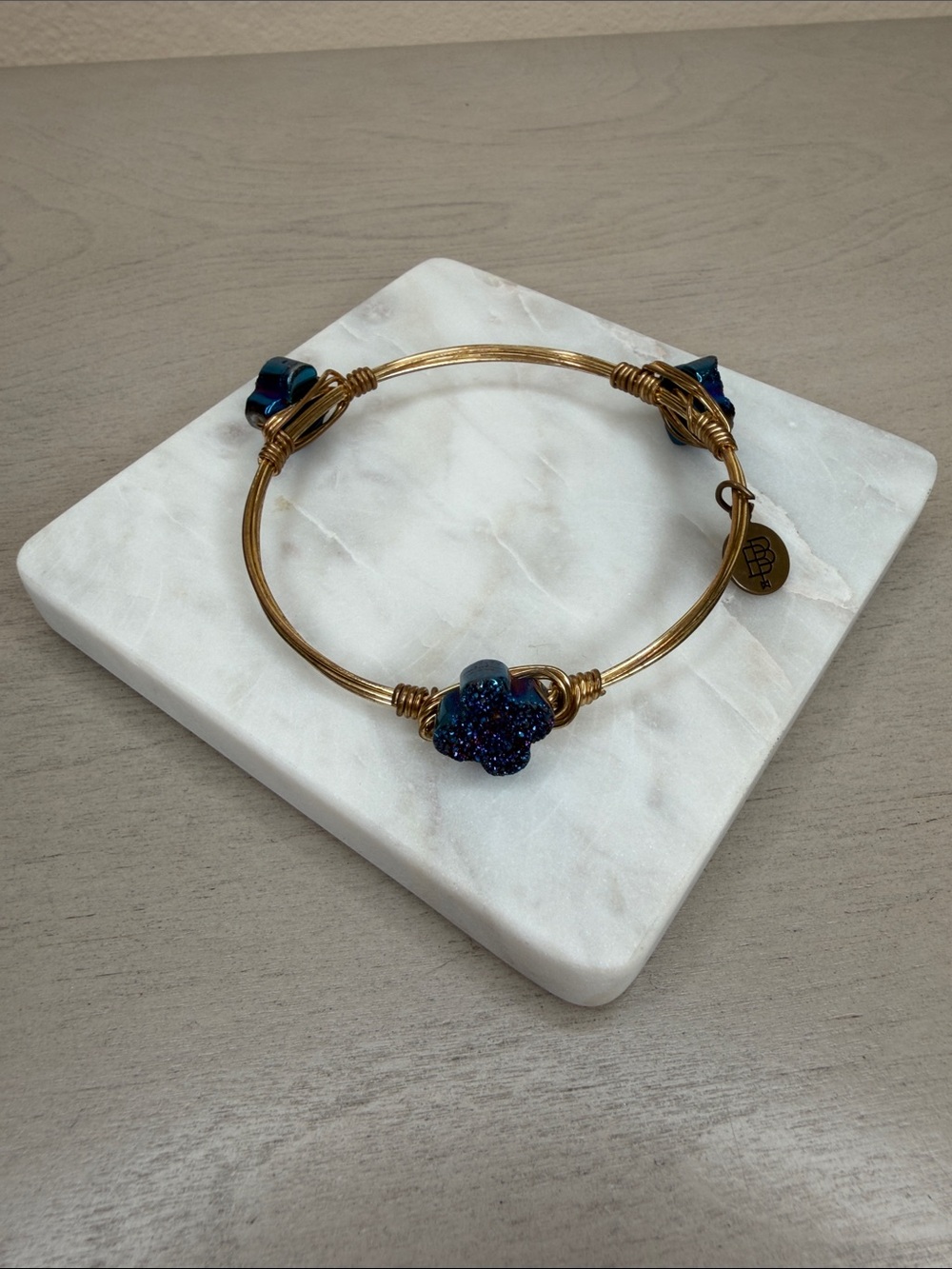 Bourbon and Bowties Gold-Tone Stackable Bangle Bracelet